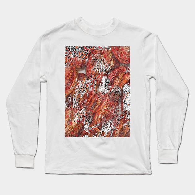 Red tomatoes Long Sleeve T-Shirt by CatCoconut-Art